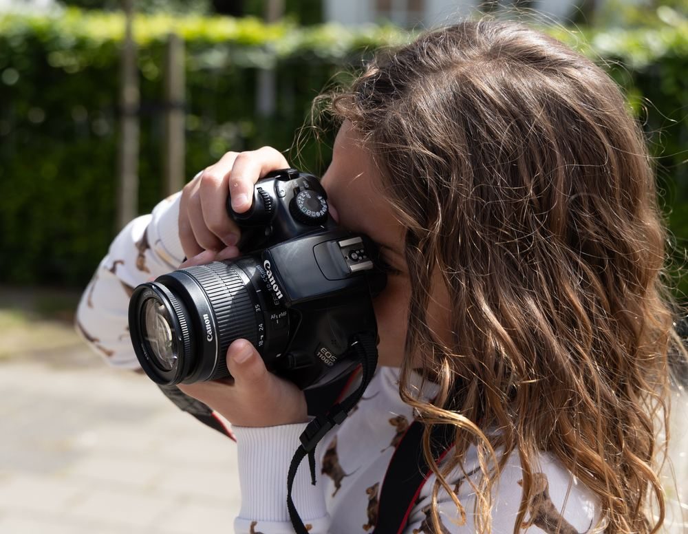Fotograferen met de camera tijdens de workshop